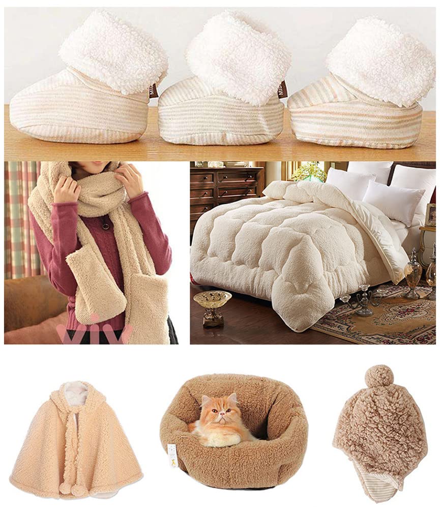 Amazon.com: Faux Fur Sherpa Fleece Faux Sheepskin Fabric